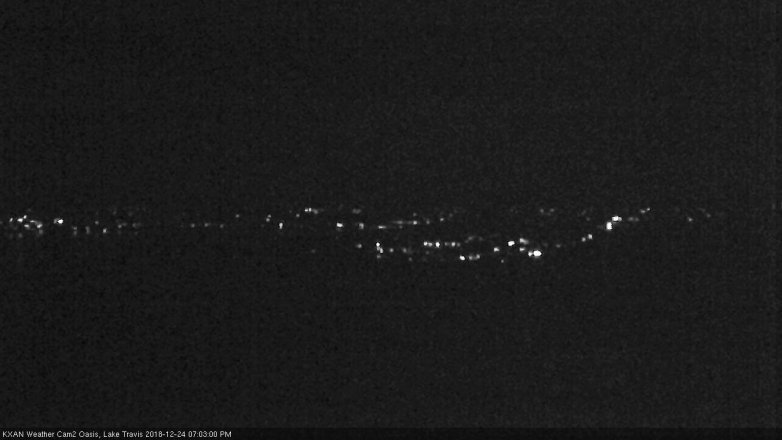 Lake Travis webcam, December 24, 2018 6:05 PM CT