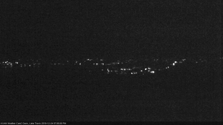 Lake Travis webcam, December 24, 2018 6:10 PM CT