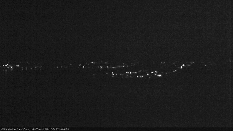 Lake Travis webcam, December 24, 2018 6:15 PM CT