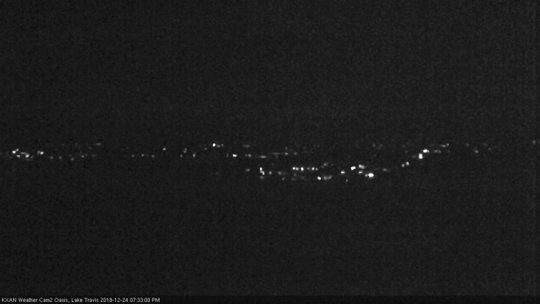 Lake Travis webcam, December 24, 2018 6:35 PM CT
