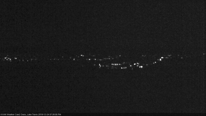 Lake Travis webcam, December 24, 2018 6:40 PM CT