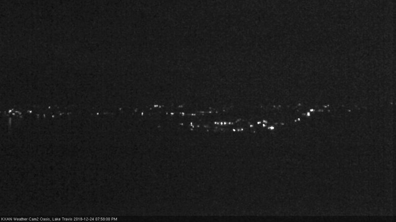 Lake Travis webcam, December 24, 2018 7:00 PM CT