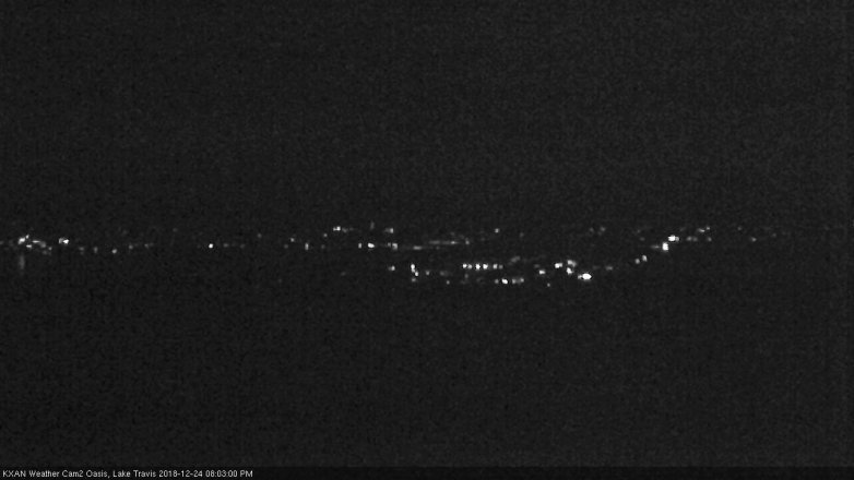 Lake Travis webcam, December 24, 2018 7:05 PM CT
