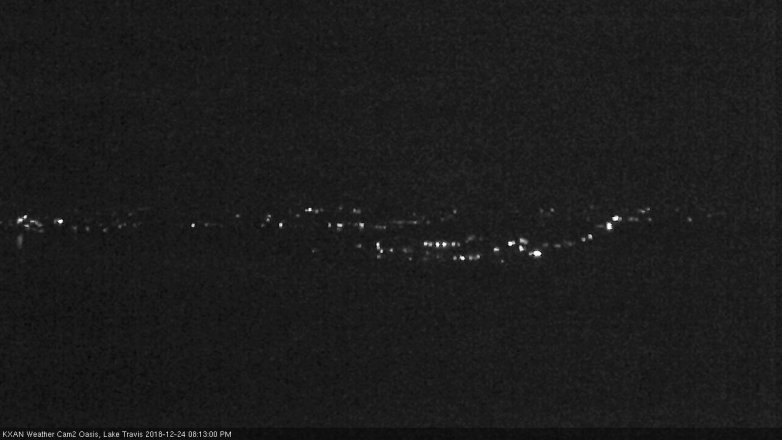 Lake Travis webcam, December 24, 2018 7:15 PM CT