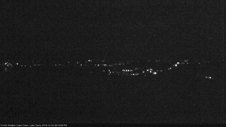 Lake Travis webcam, December 24, 2018 7:20 PM CT