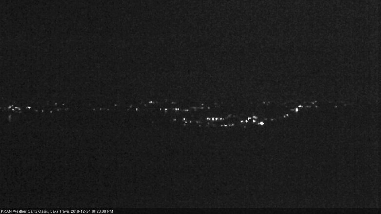 Lake Travis webcam, December 24, 2018 7:25 PM CT