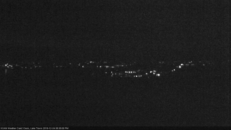 Lake Travis webcam, December 24, 2018 7:40 PM CT