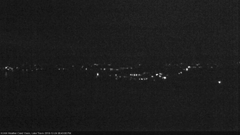 Lake Travis webcam, December 24, 2018 7:45 PM CT