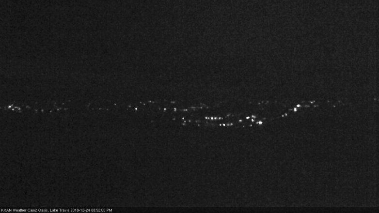 Lake Travis webcam, December 24, 2018 7:55 PM CT