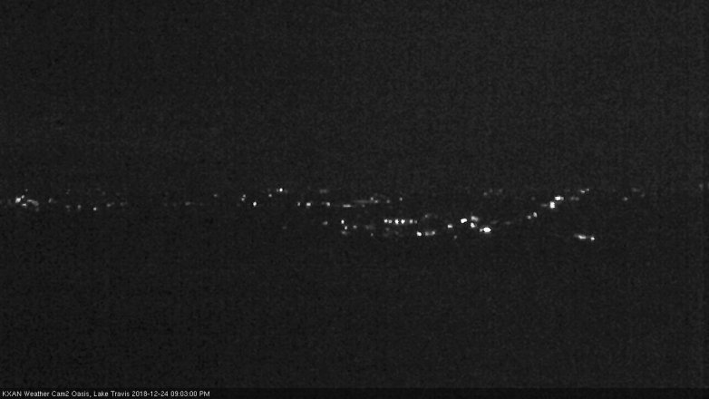 Lake Travis webcam, December 24, 2018 8:05 PM CT