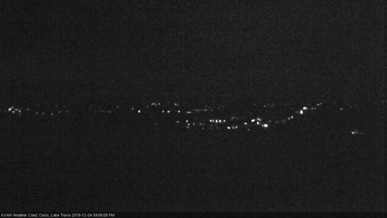 Lake Travis webcam, December 24, 2018 8:10 PM CT