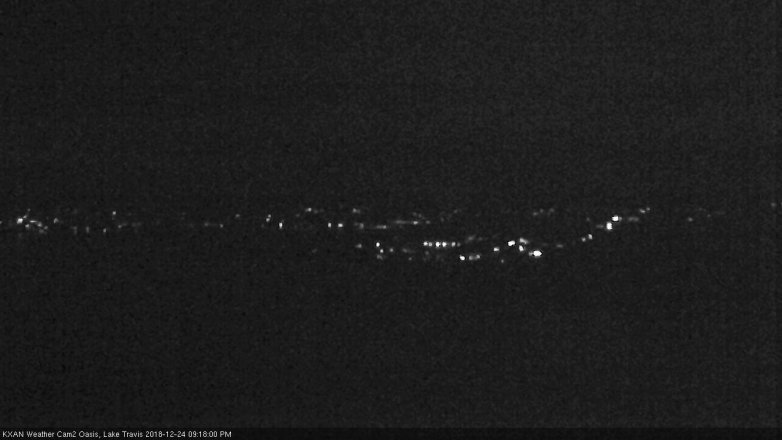 Lake Travis webcam, December 24, 2018 8:20 PM CT