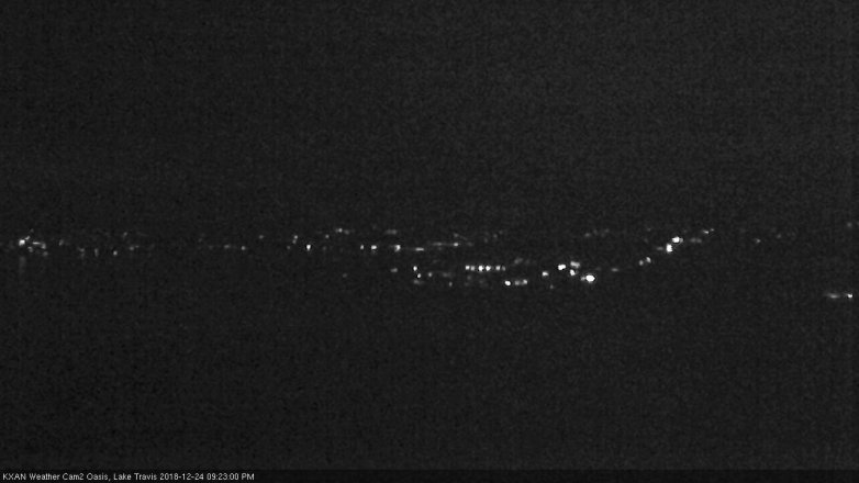 Lake Travis webcam, December 24, 2018 8:25 PM CT