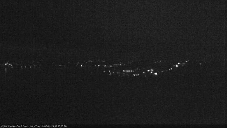 Lake Travis webcam, December 24, 2018 8:35 PM CT
