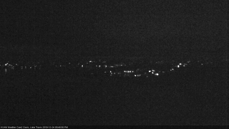 Lake Travis webcam, December 24, 2018 8:50 PM CT