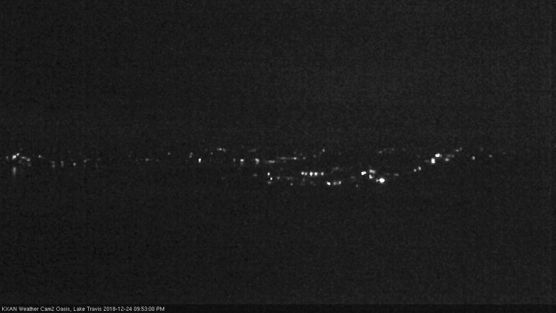 Lake Travis webcam, December 24, 2018 8:55 PM CT