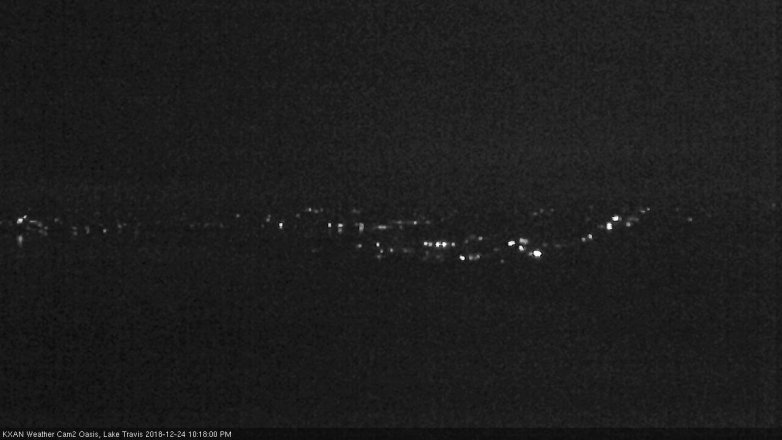 Lake Travis webcam, December 24, 2018 9:20 PM CT