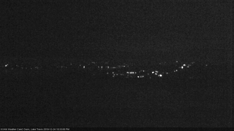 Lake Travis webcam, December 24, 2018 9:35 PM CT