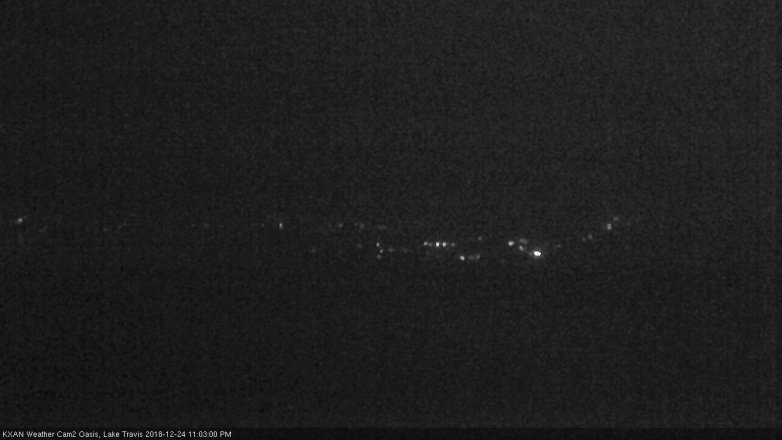 Lake Travis webcam, December 24, 2018 10:05 PM CT