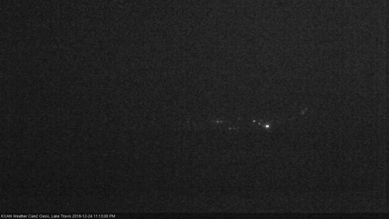 Lake Travis webcam, December 24, 2018 10:15 PM CT