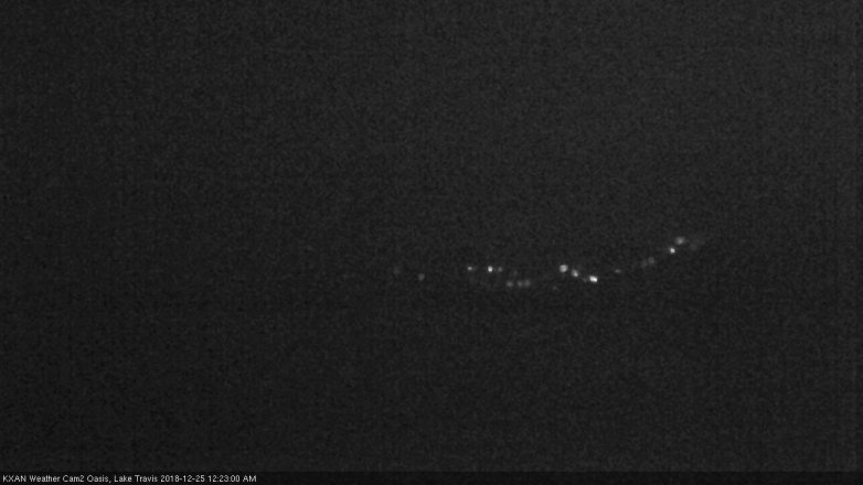 Lake Travis webcam, December 24, 2018 11:25 PM CT