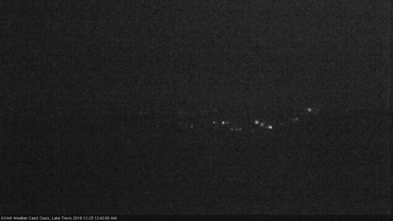 Lake Travis webcam, December 24, 2018 11:45 PM CT