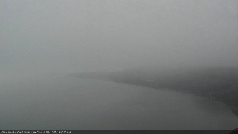 Lake Travis webcam, December 25, 2018 9:10 AM CT