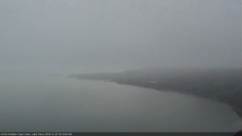 Lake Travis webcam, December 25, 2018 9:15 AM CT