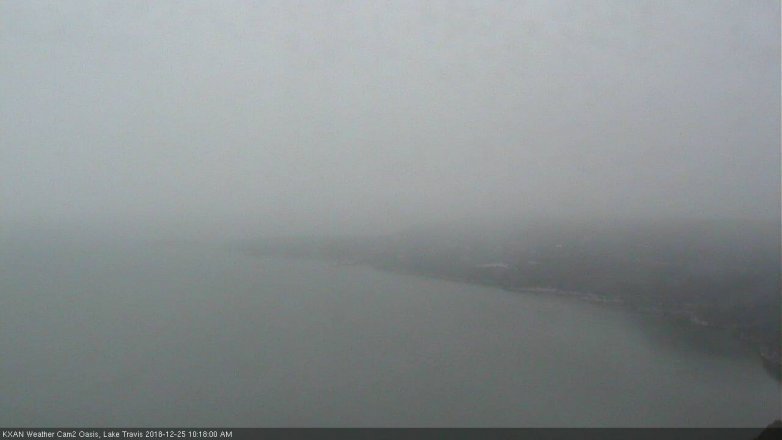 Lake Travis webcam, December 25, 2018 9:20 AM CT