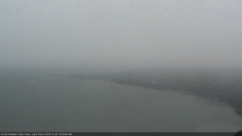 Lake Travis webcam, December 25, 2018 9:25 AM CT