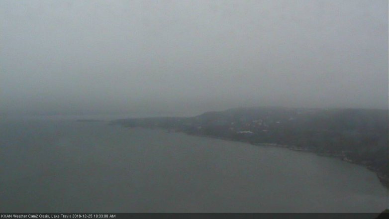 Lake Travis webcam, December 25, 2018 9:35 AM CT