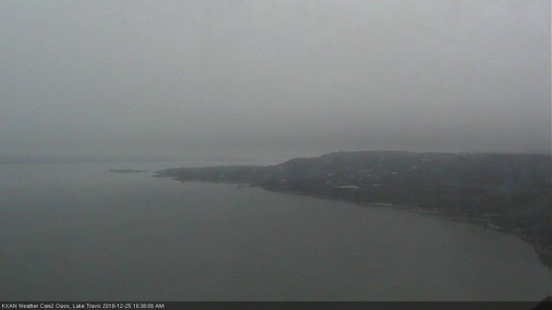 Lake Travis webcam, December 25, 2018 9:40 AM CT