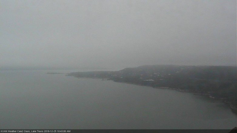 Lake Travis webcam, December 25, 2018 9:45 AM CT