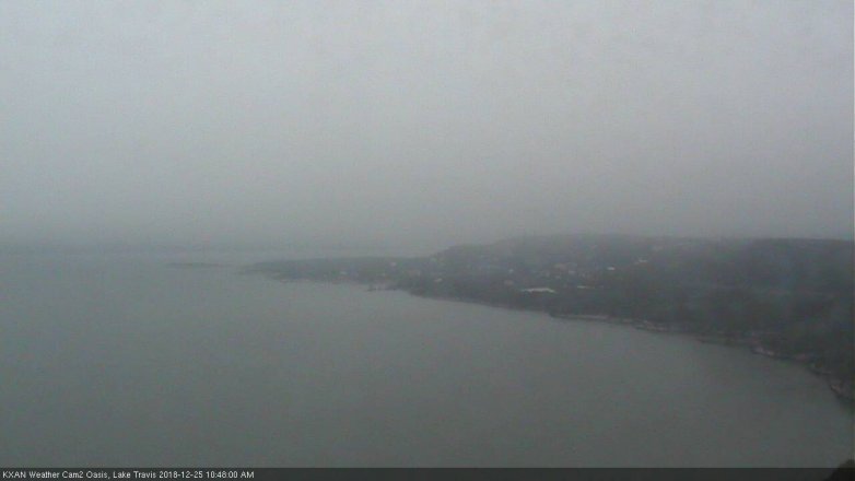Lake Travis webcam, December 25, 2018 9:50 AM CT