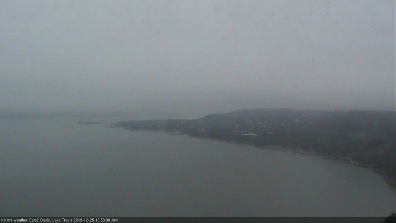 Lake Travis webcam, December 25, 2018 9:55 AM CT