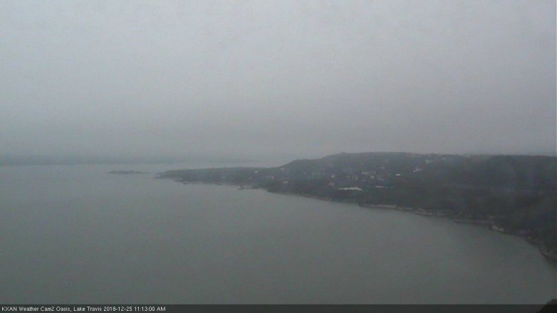 Lake Travis webcam, December 25, 2018 10:15 AM CT