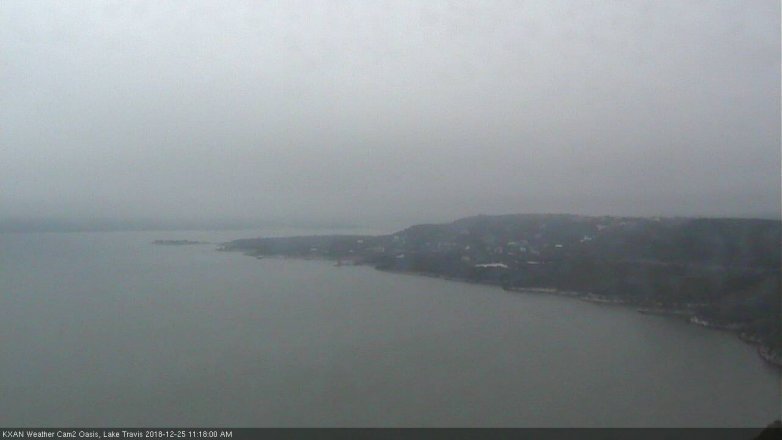 Lake Travis webcam, December 25, 2018 10:20 AM CT