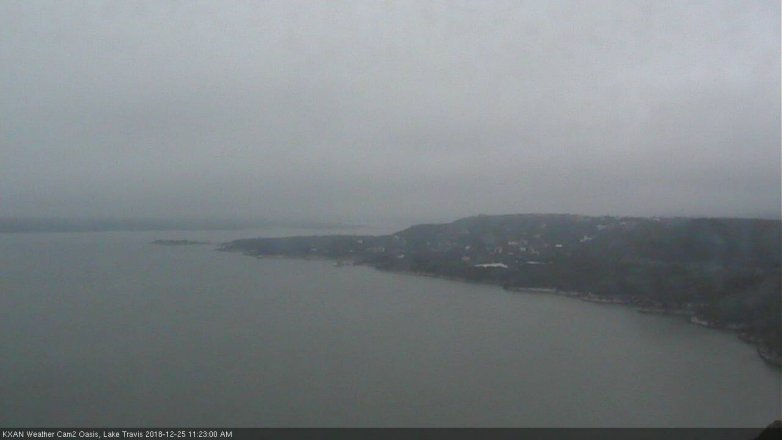 Lake Travis webcam, December 25, 2018 10:25 AM CT