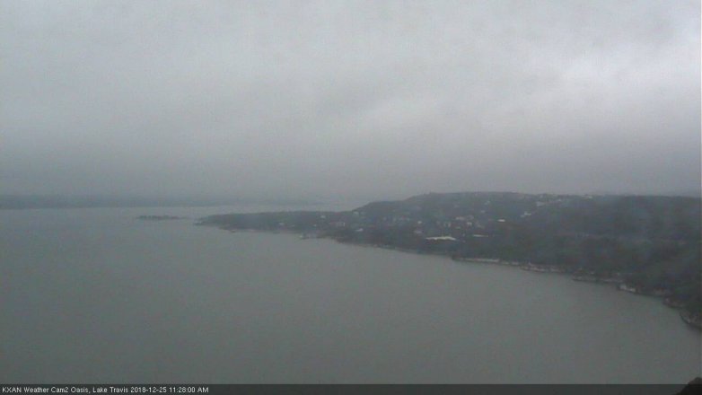Lake Travis webcam, December 25, 2018 10:30 AM CT