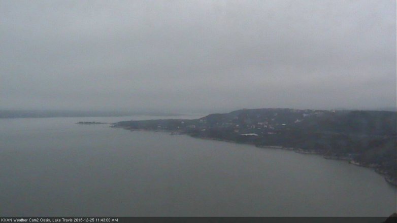 Lake Travis webcam, December 25, 2018 10:45 AM CT