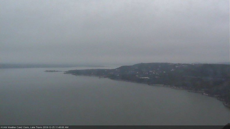 Lake Travis webcam, December 25, 2018 10:50 AM CT