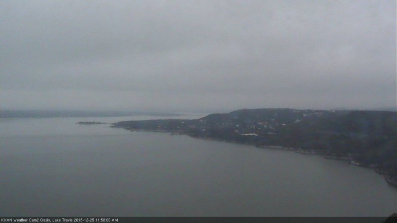 Lake Travis webcam, December 25, 2018 11:00 AM CT