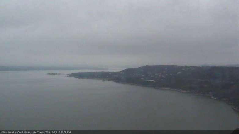 Lake Travis webcam, December 25, 2018 11:05 AM CT