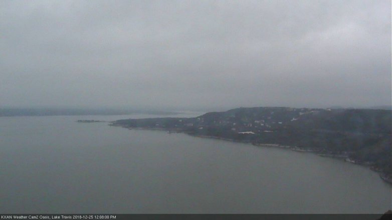 Lake Travis webcam, December 25, 2018 11:10 AM CT