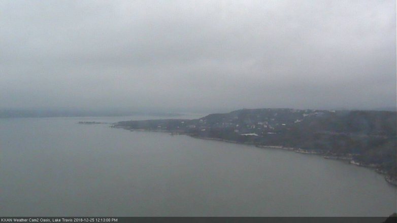 Lake Travis webcam, December 25, 2018 11:15 AM CT