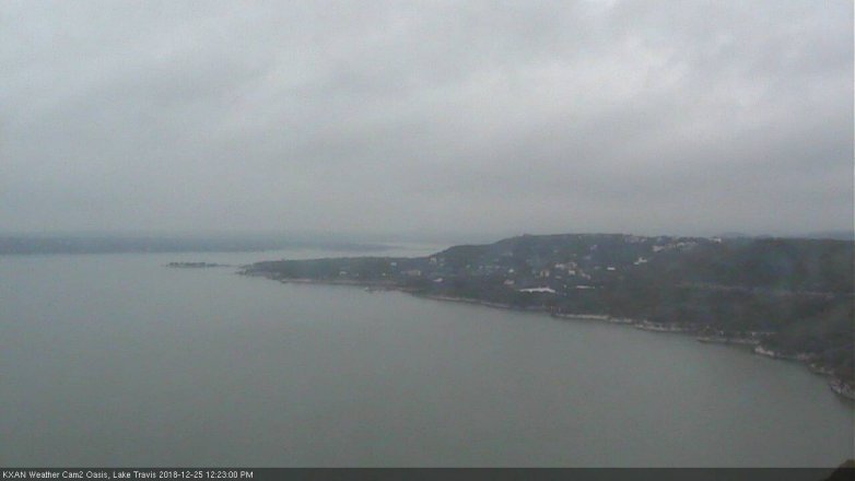 Lake Travis webcam, December 25, 2018 11:25 AM CT