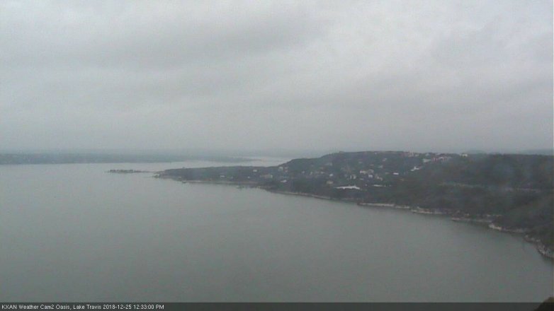 Lake Travis webcam, December 25, 2018 11:35 AM CT