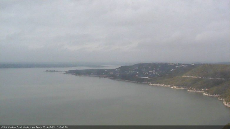 Lake Travis webcam, December 25, 2018 11:40 AM CT