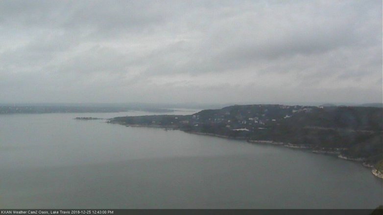 Lake Travis webcam, December 25, 2018 11:45 AM CT
