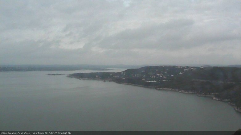Lake Travis webcam, December 25, 2018 11:50 AM CT